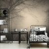 Fotobehang - 005.27 Misty forest met hert - Afbeelding 3