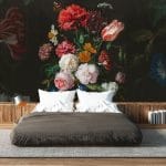 Fotobehang - 029.21a Wandvullende creatie van het stilleven met bloemen van Jan Davidsz de Heem