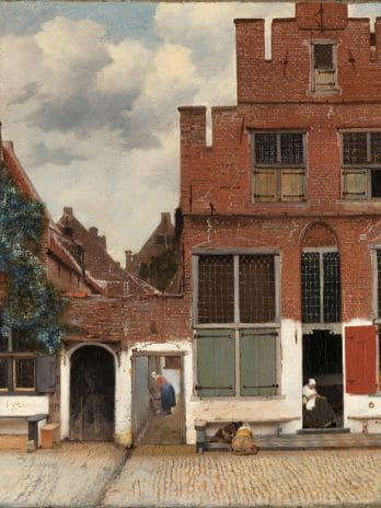 Fotobehang – 029.36 Gezicht op huizen in Delft