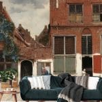 Fotobehang - 029.36 Gezicht op huizen in Delft