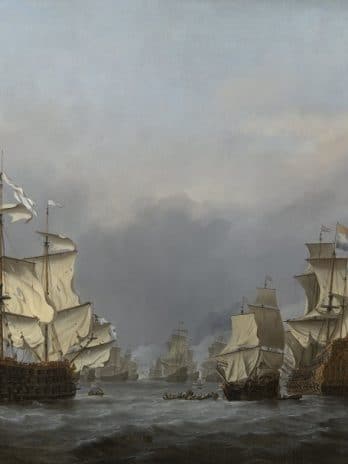 Fotobehang – Willem van de Velde – Overgave van de Royal Prince