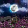 Fotobehang - Ladder naar de maan - Fantasie - Afbeelding 2
