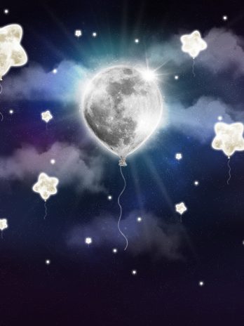 Fotobehang – Maanballon – Fantasie