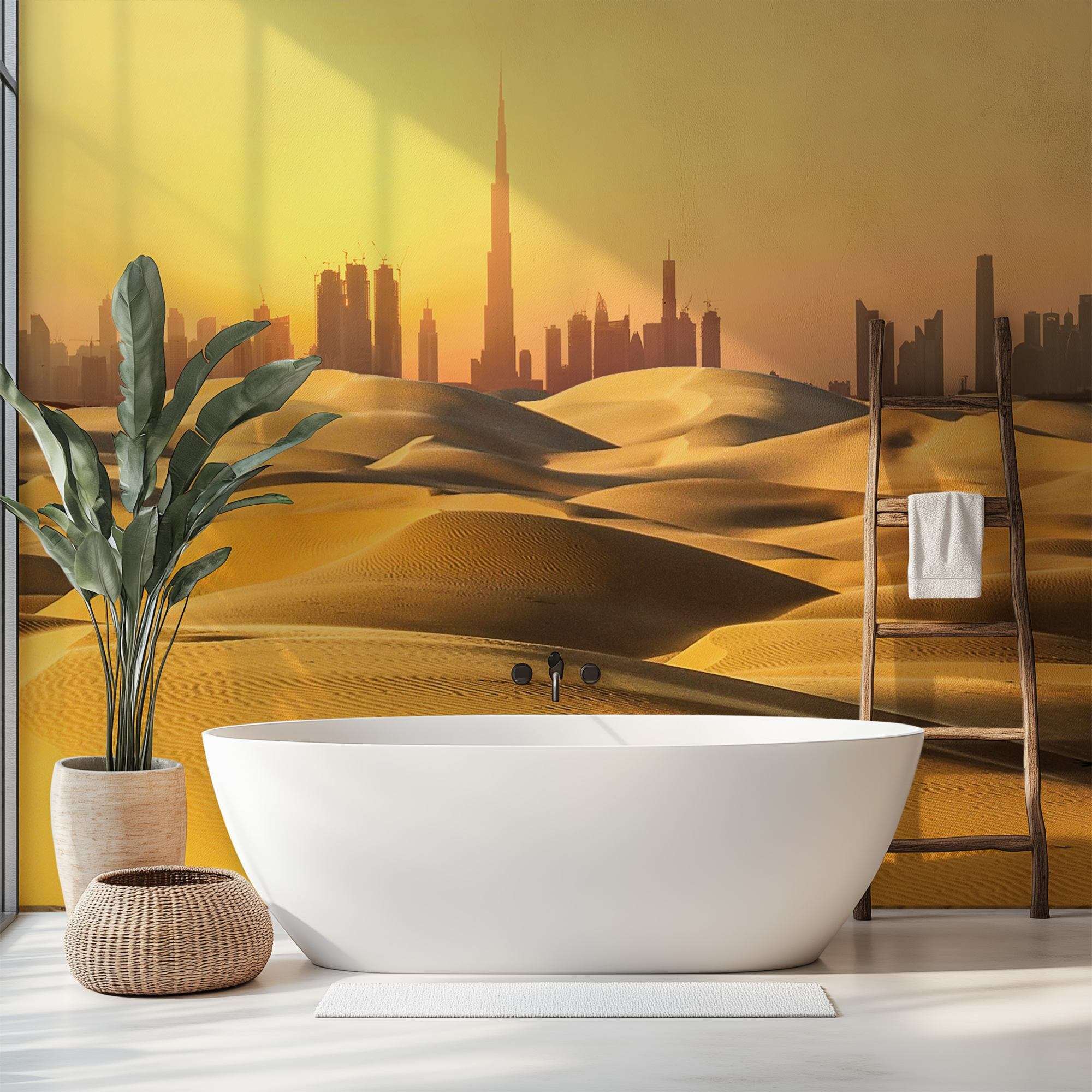 Dubai Woestijnduinen met Skyline