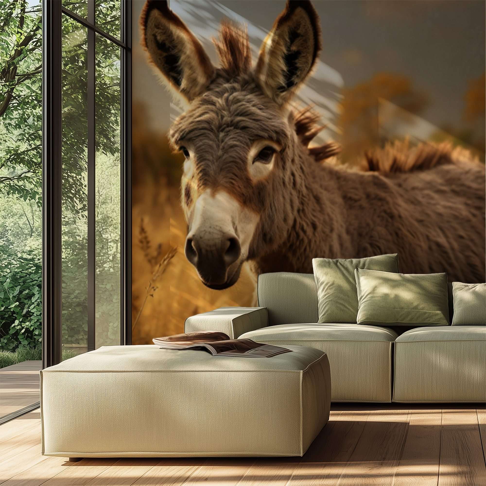 Ezel in Gouden Avondlicht