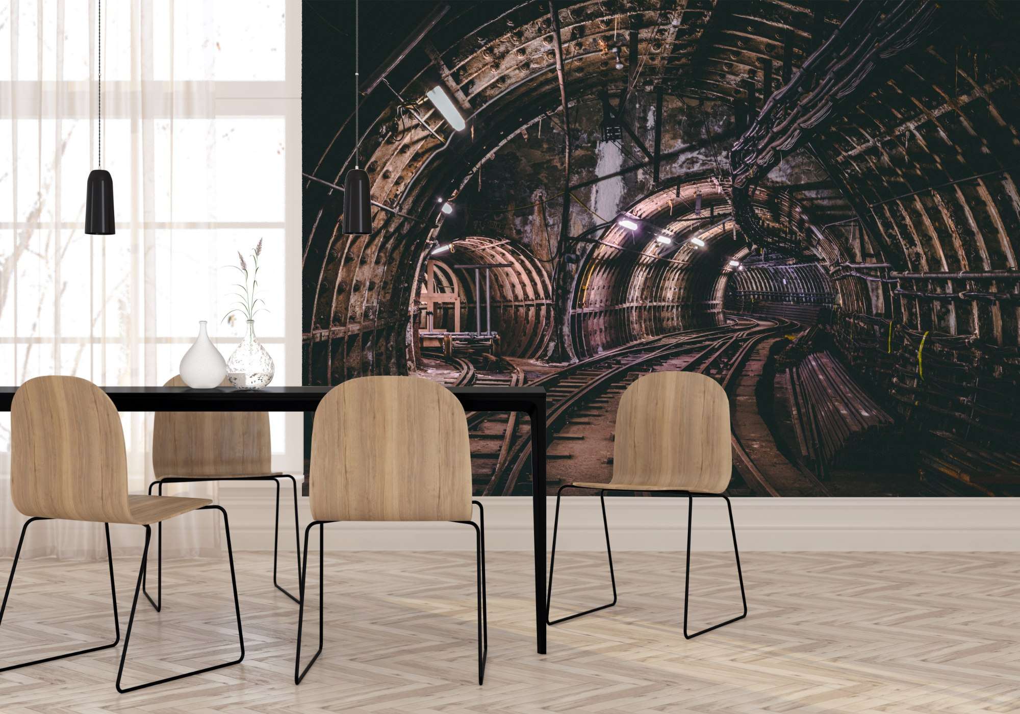 Ondergrondse Metrotunnel