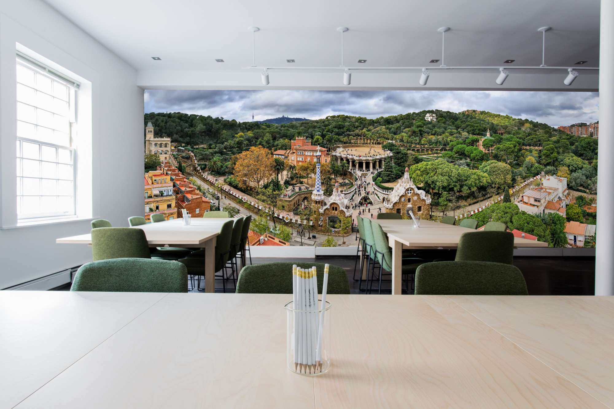 Park Güell Luchtfoto Barcelona