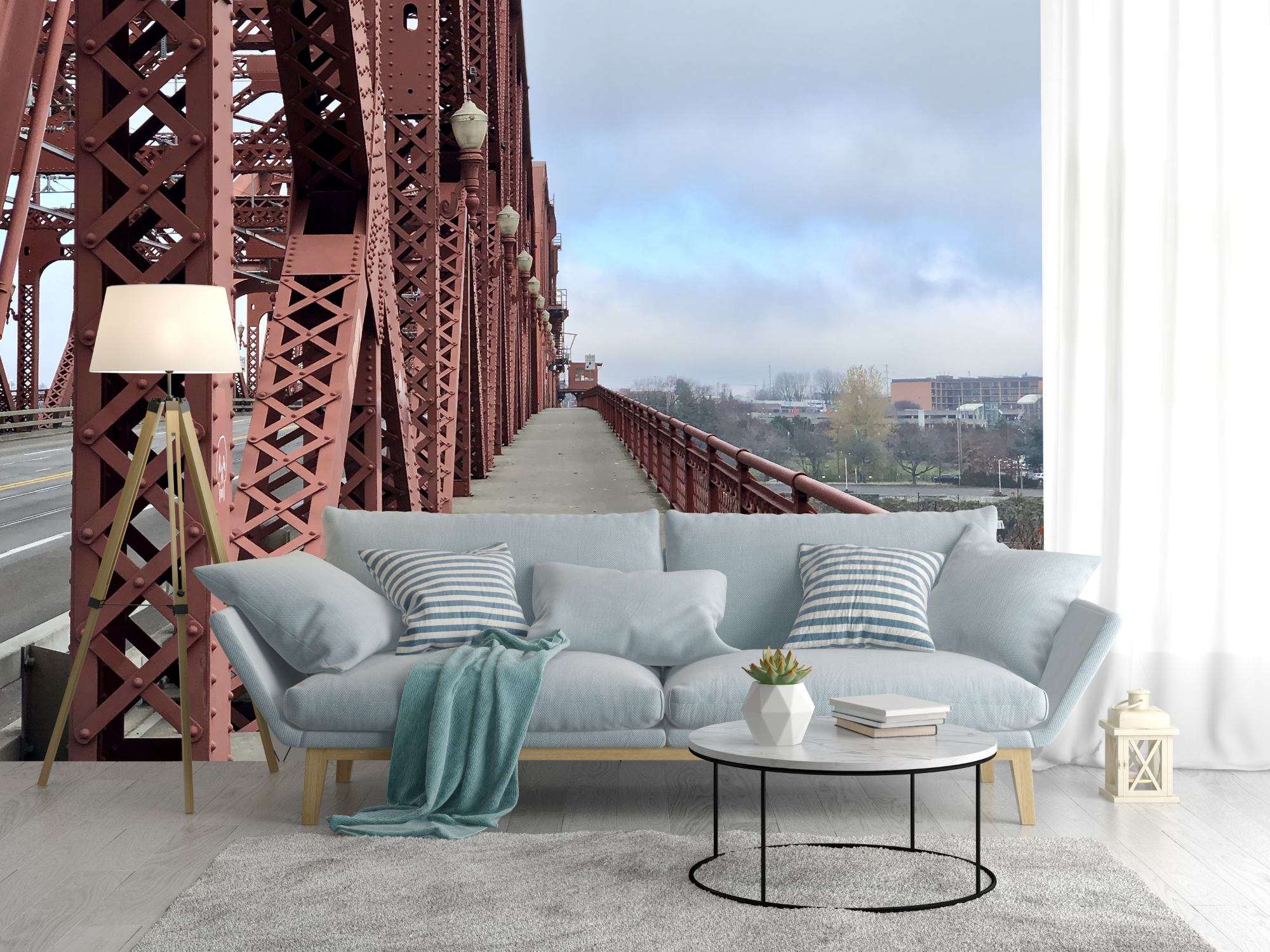 Rode Stalen Brug met Wandelpad