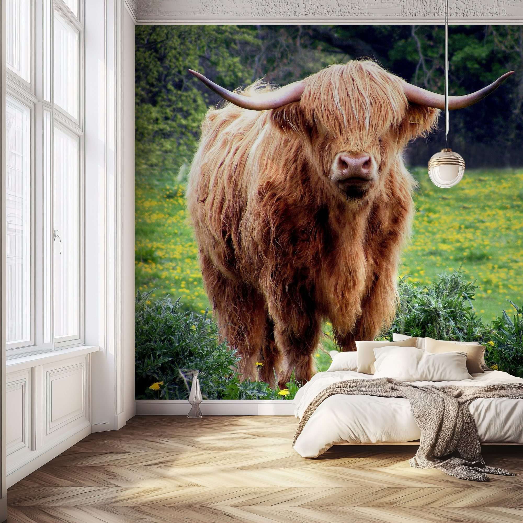 Schotse Hooglander in Weiland