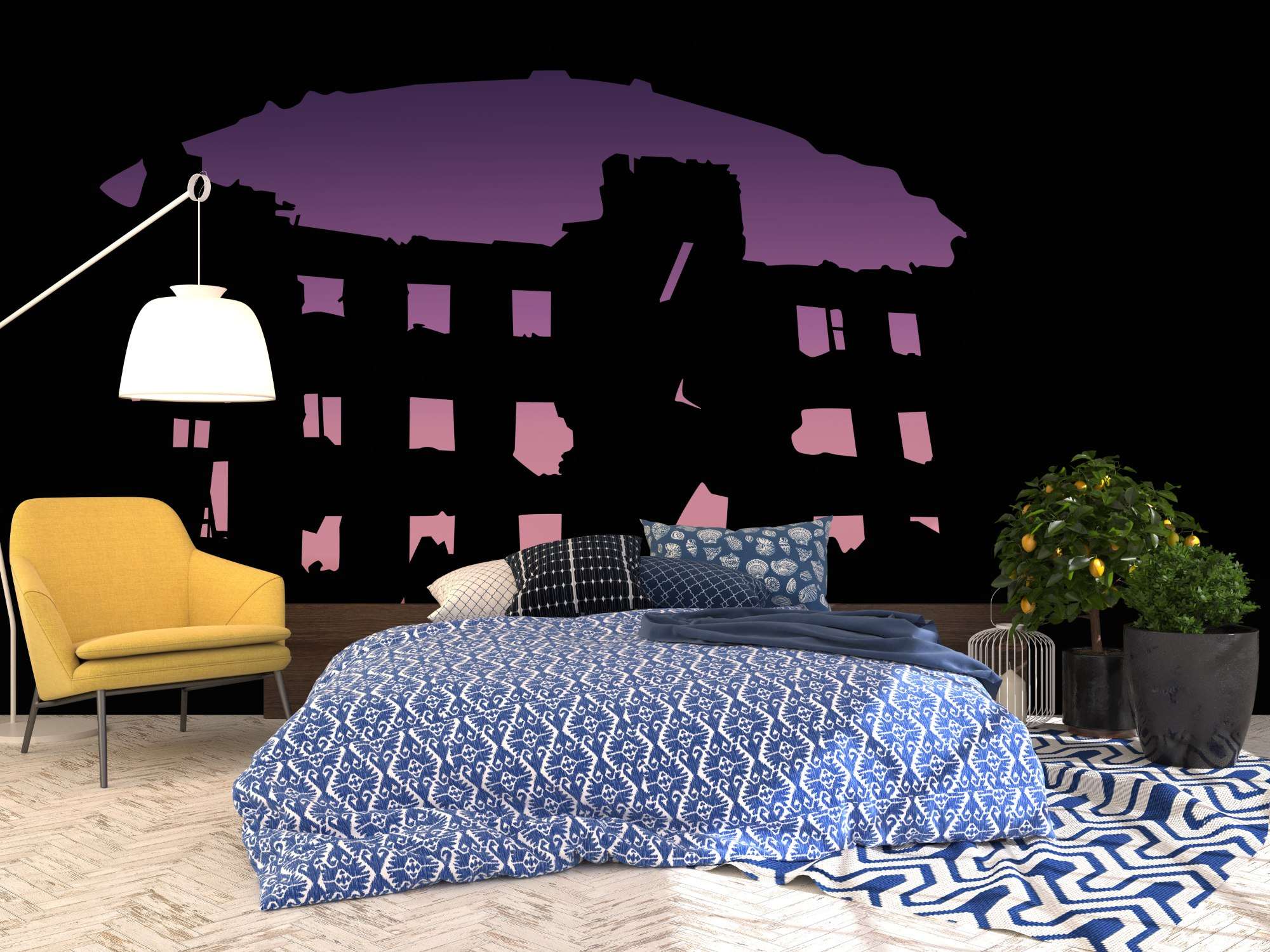 Silhouet van Verlaten Theater