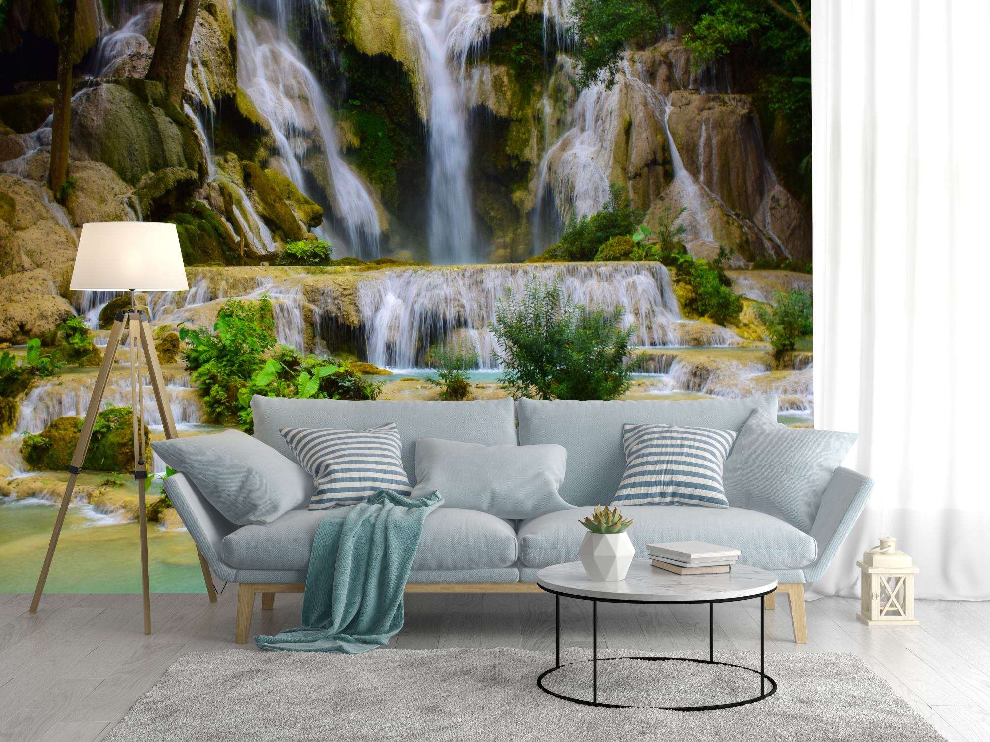 Tropische Trapsgewijze Waterval