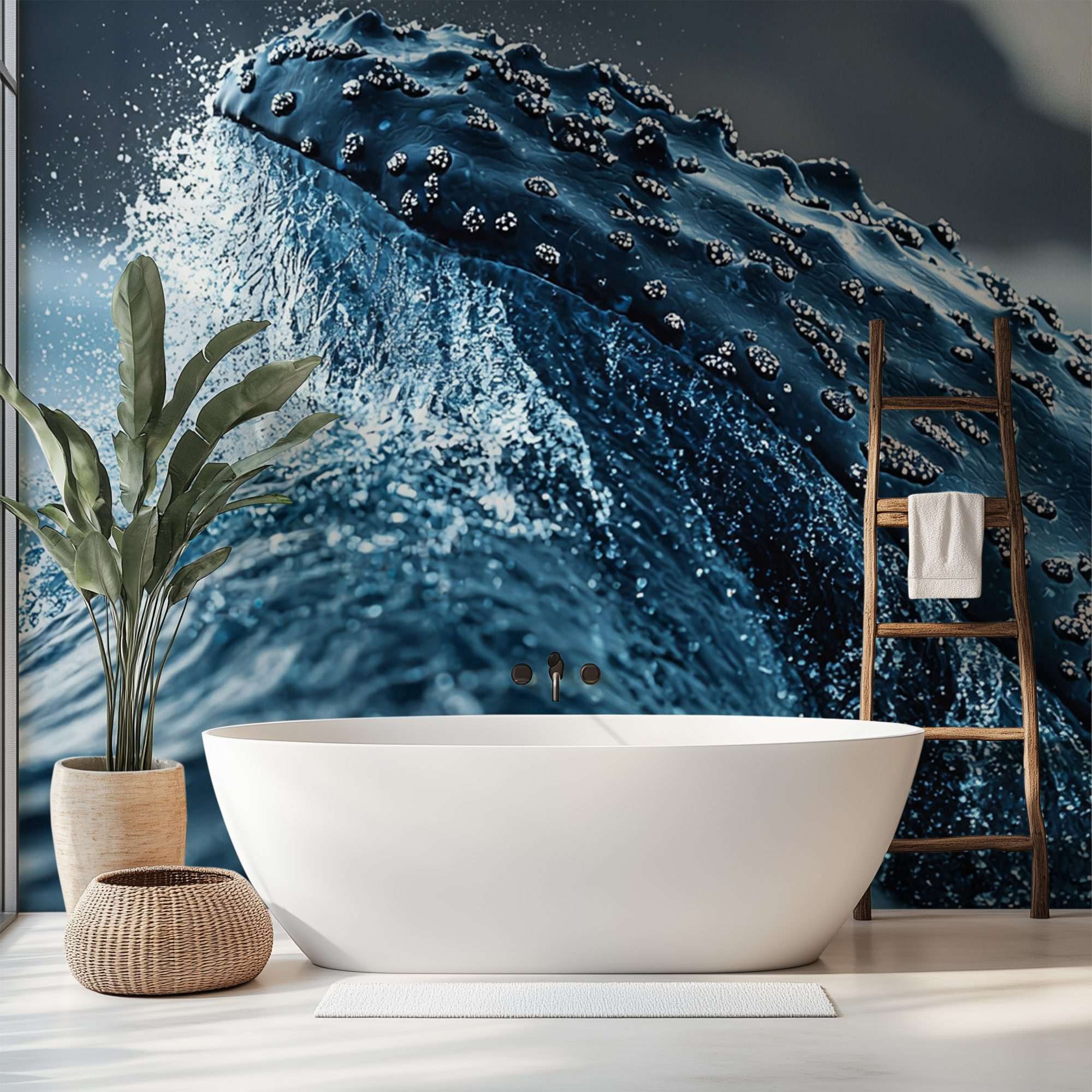 Walvis boven Water in Oceaan