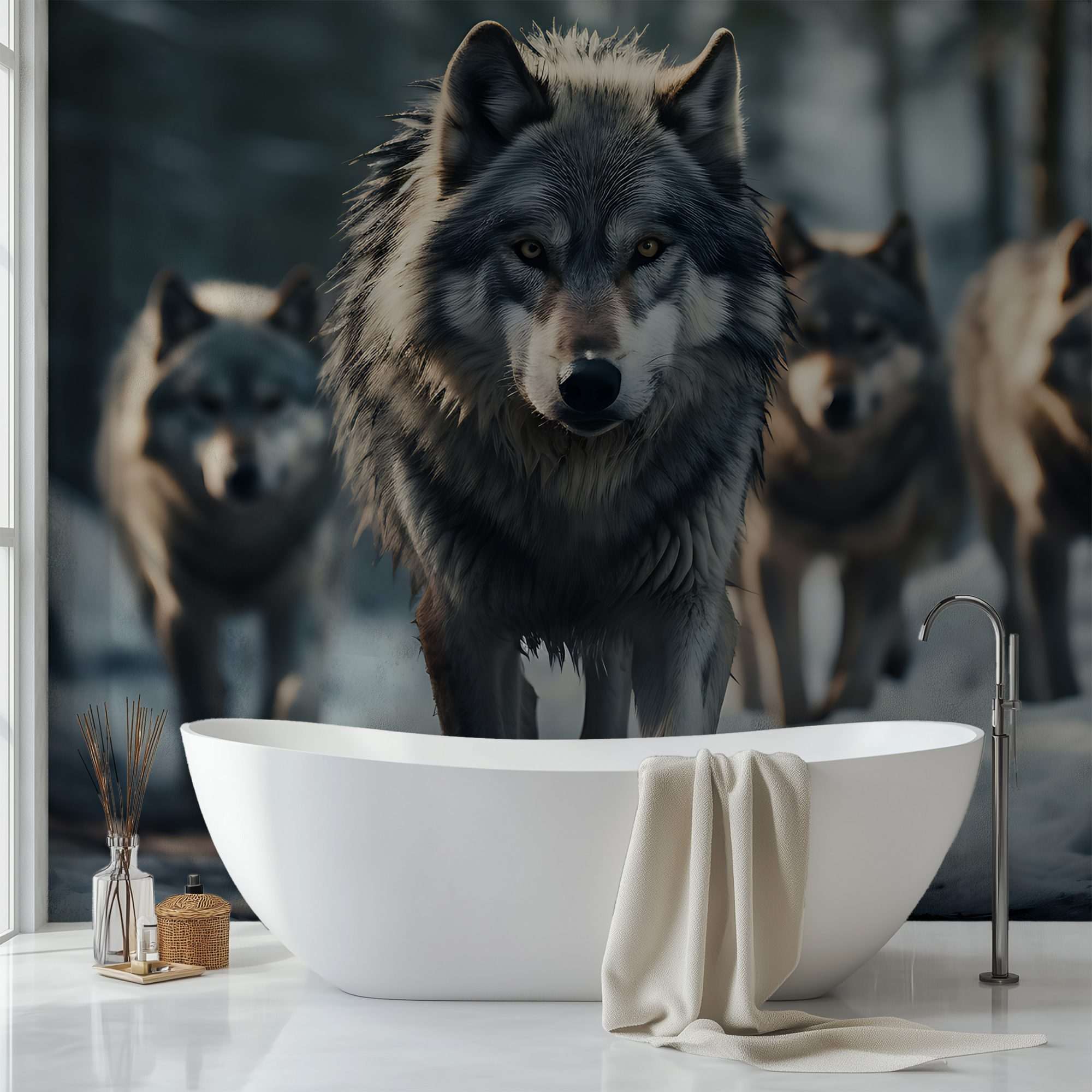 Wolvenroedel in Winterbos