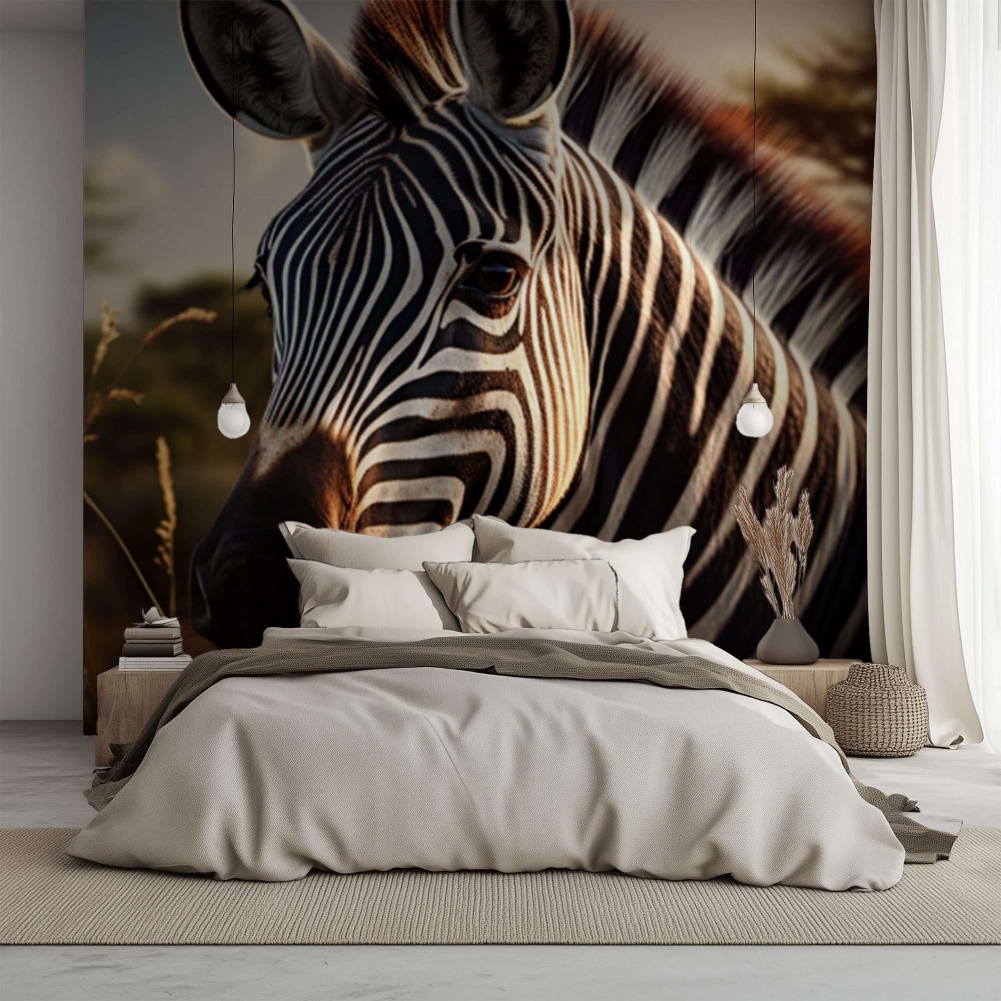 Zebra in Afrikaans Landschap