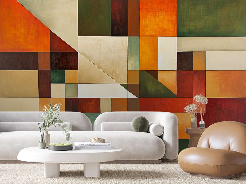 Abstracte Geometrische Blokkenkunst