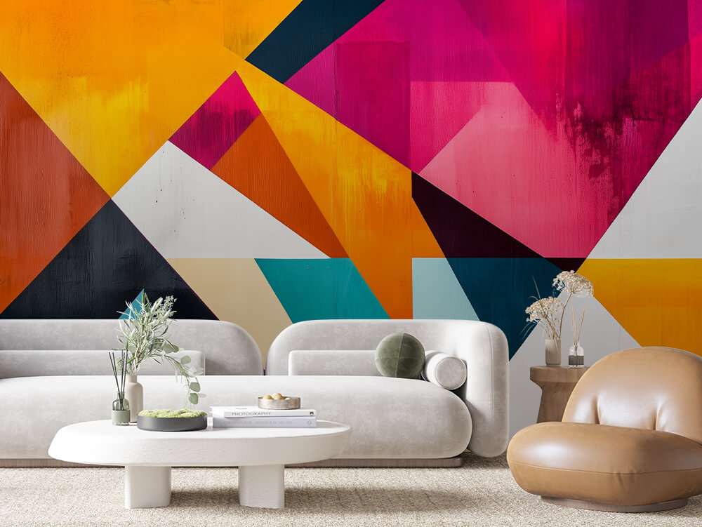 Abstracte Geometrische Kleurencompositie