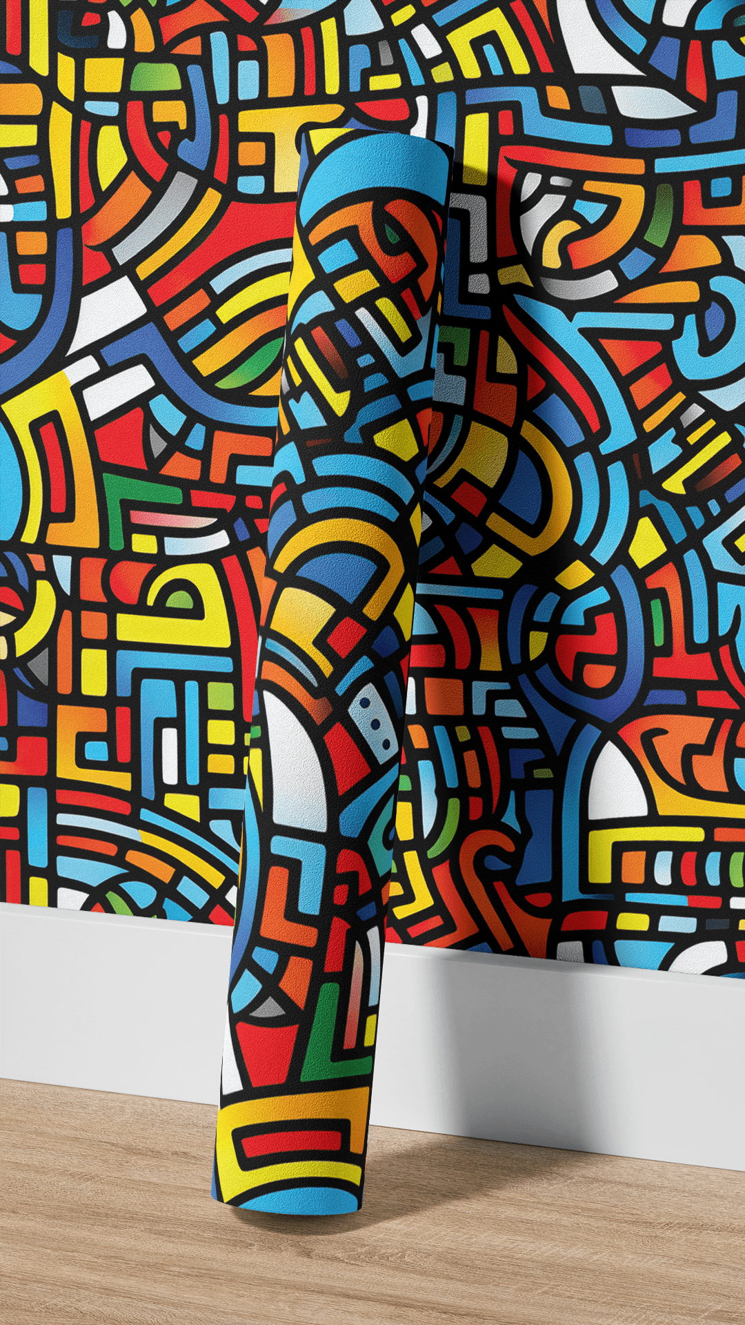 Abstracte Kleurenlijnen Compositie