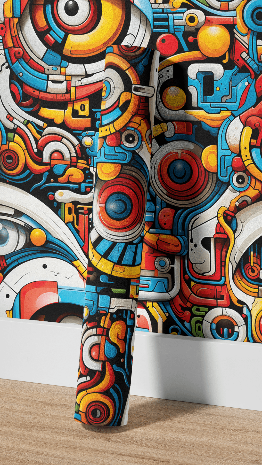 Abstracte Mechanische Kleurenstructuur