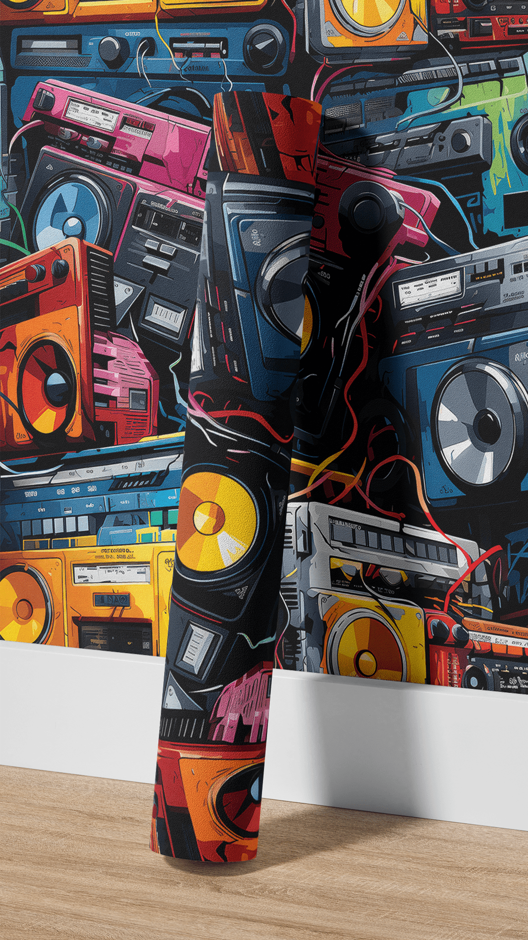 Abstracte Muziekapparatuur Collage