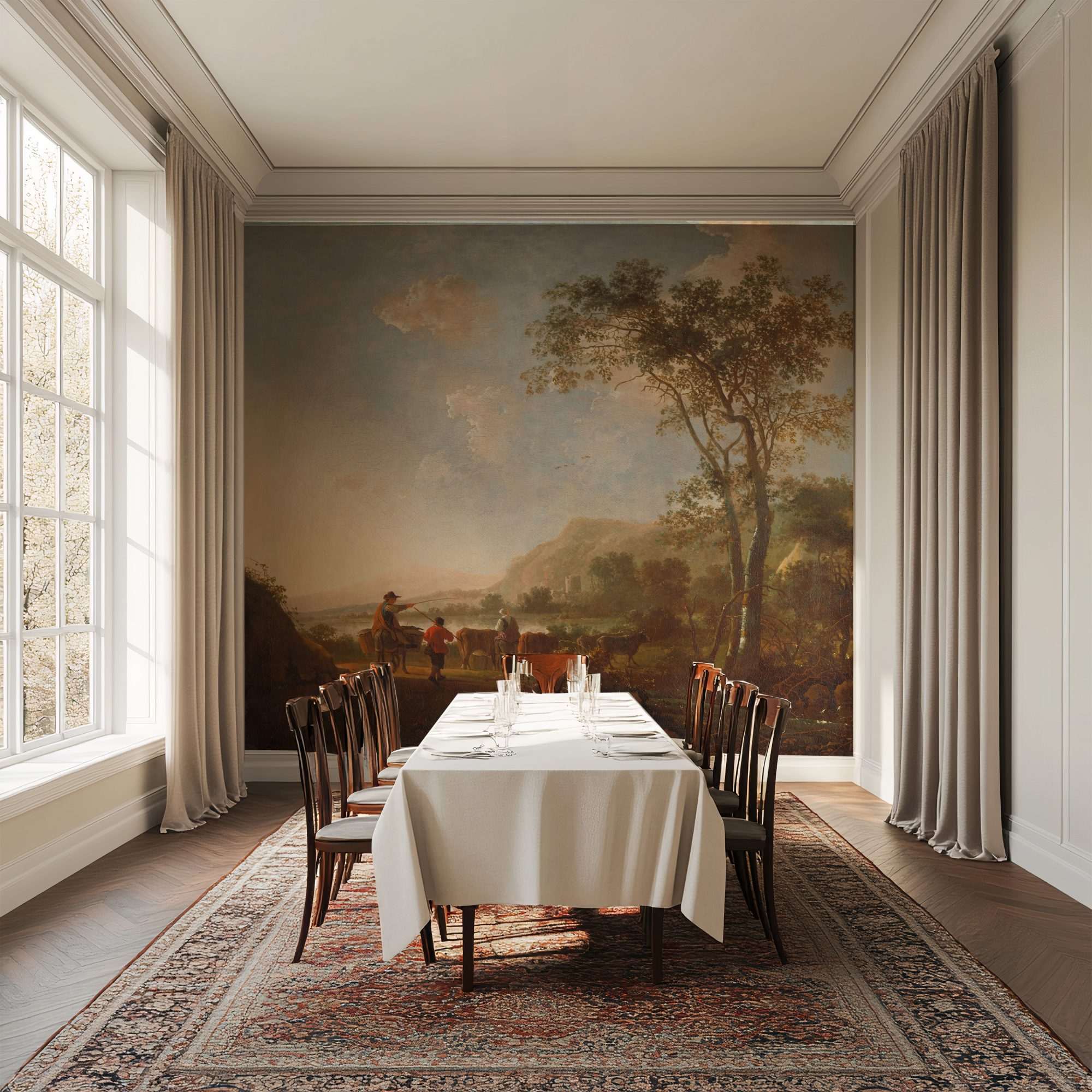 Aelbert Cuyp - Landschap met herders en vee