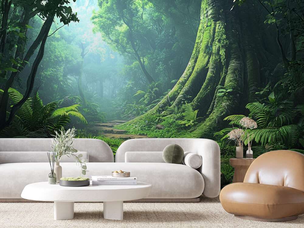 Bos met Oude Boom en Stenen Treden