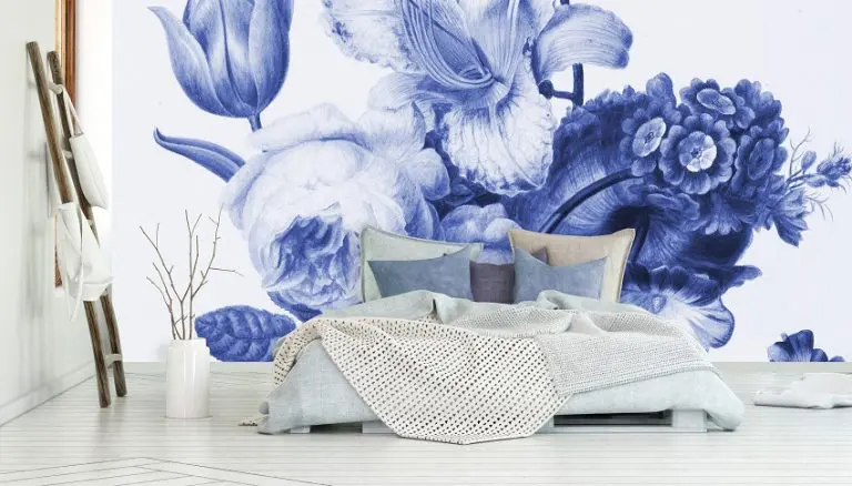 Delftsblauw Boeket Bloemen