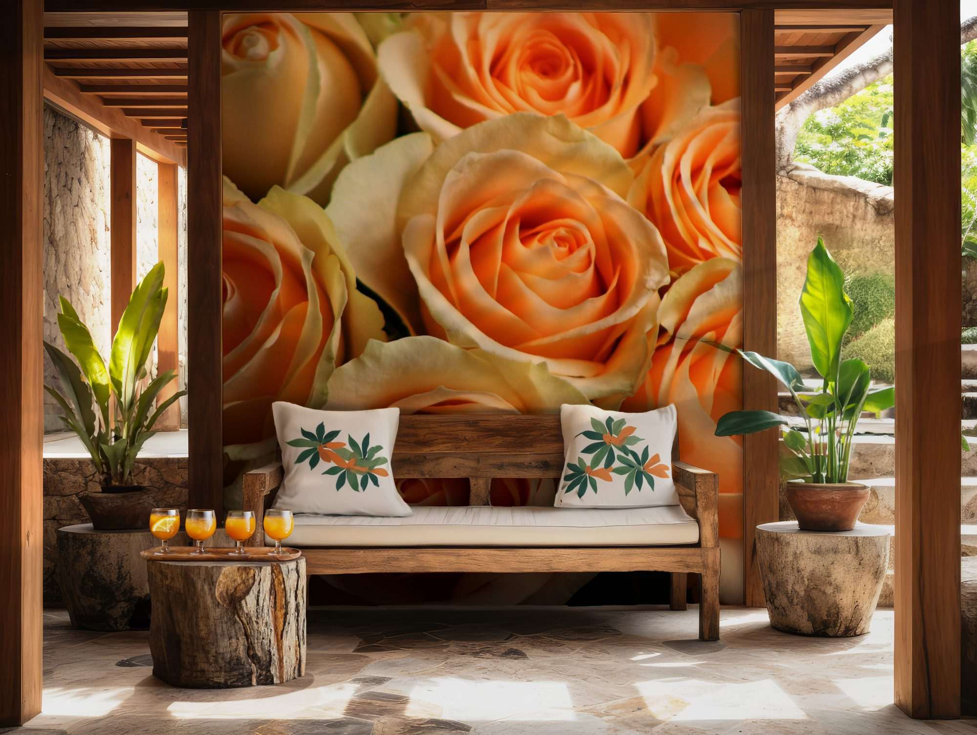 Gele Roos Perzikdroom