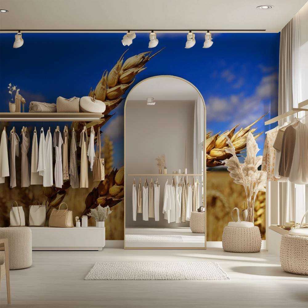 Gouden Tarweveld met Blauwe Lucht