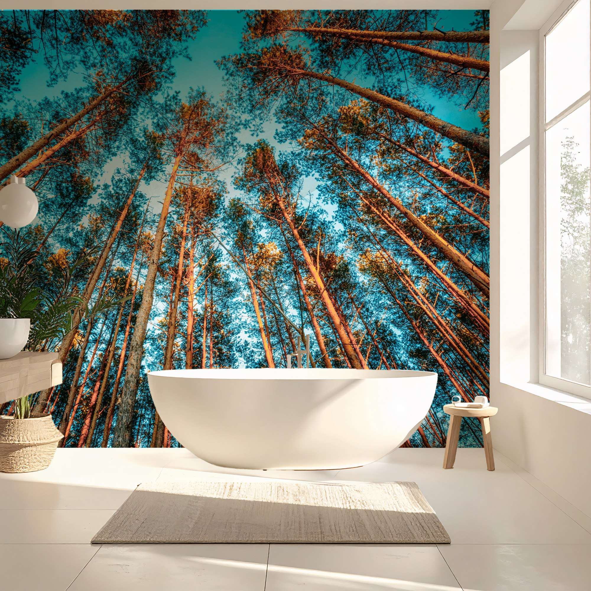 Hoge Bomen met Opwaarts Perspectief