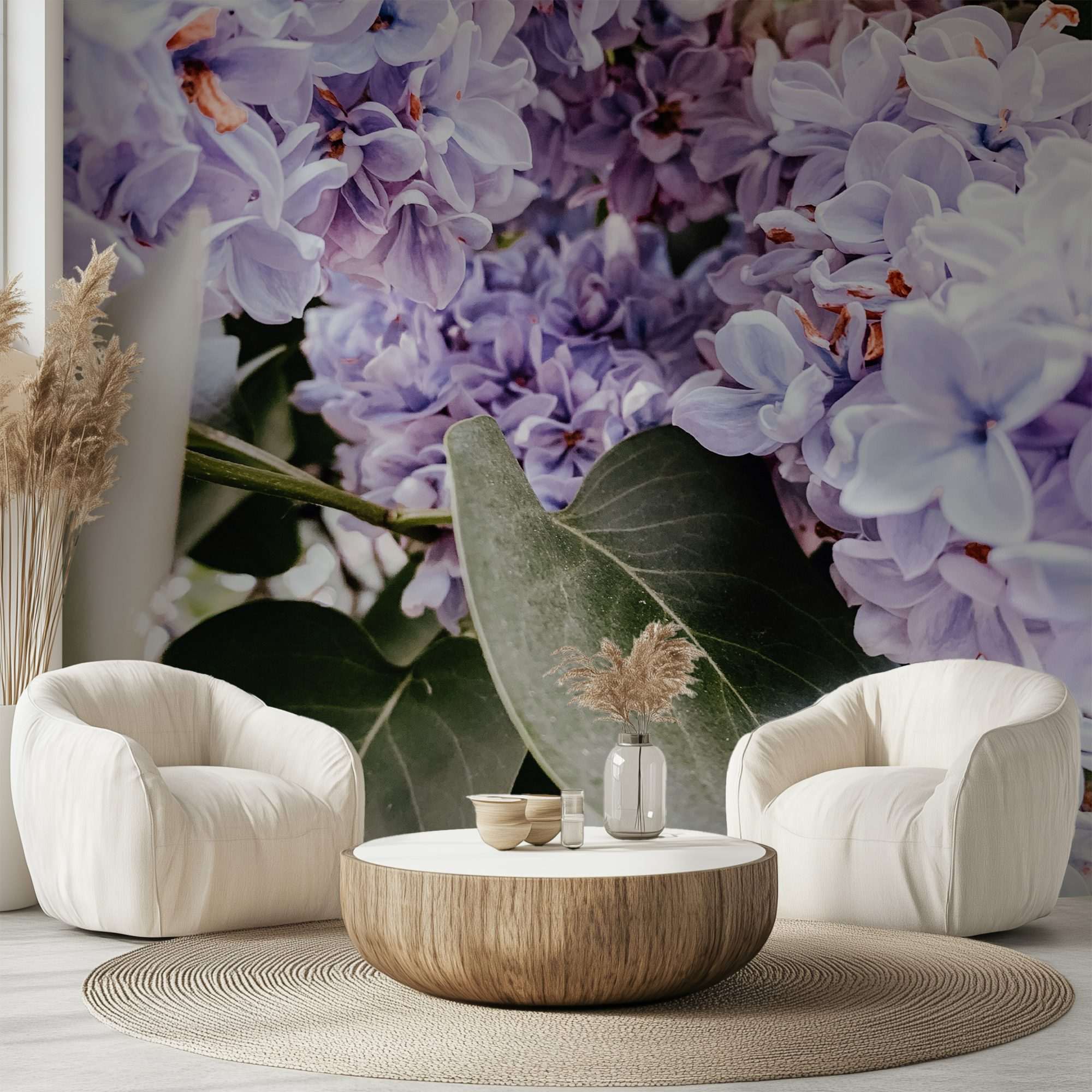 Hortensia Bloemen en Groene Bladeren