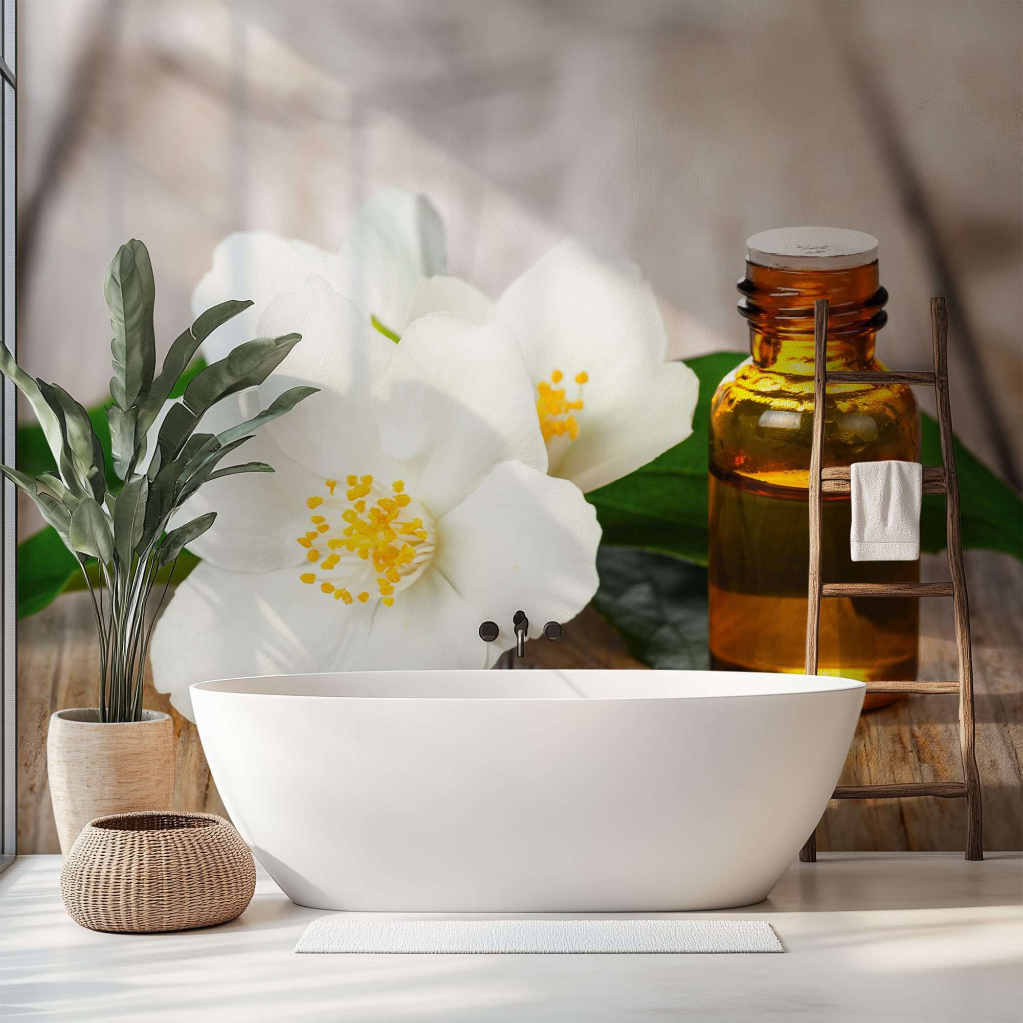 Jasmijnbloem met Etherische Olie