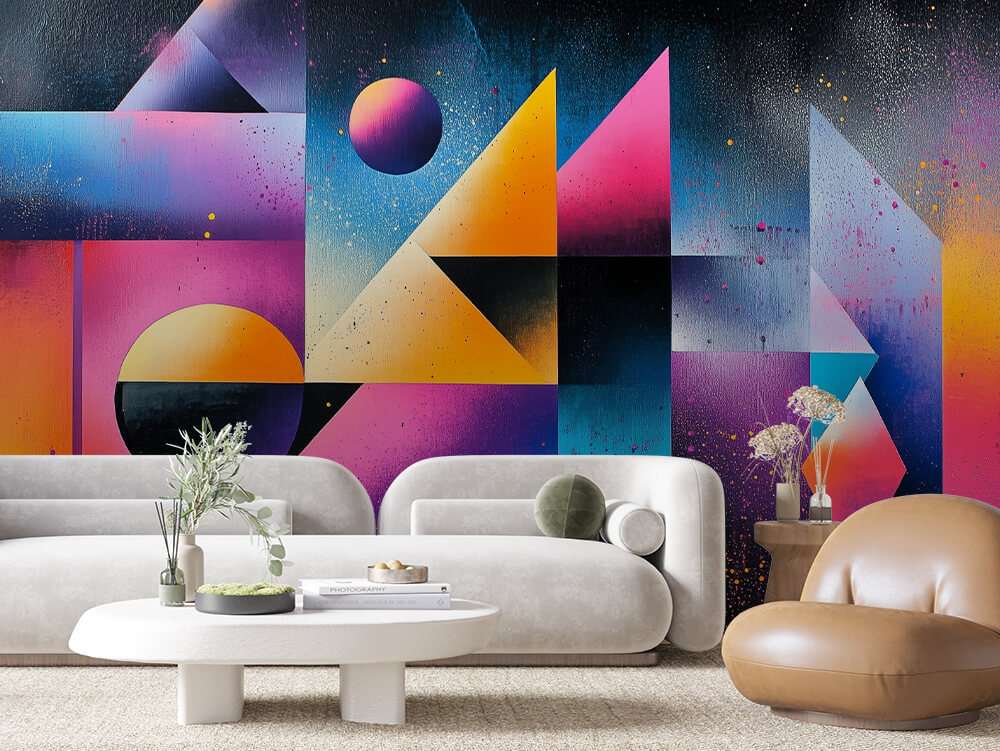 Kleurrijke Geometrische Abstracte Kunst