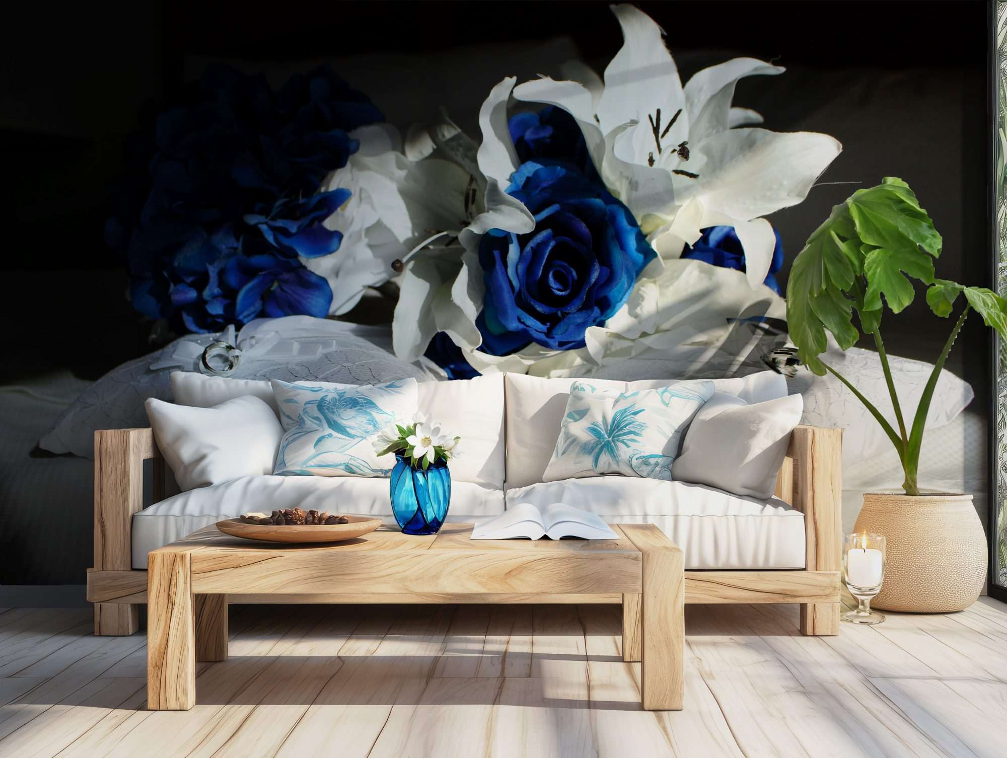 Koninklijk Blauw Rozenboeket