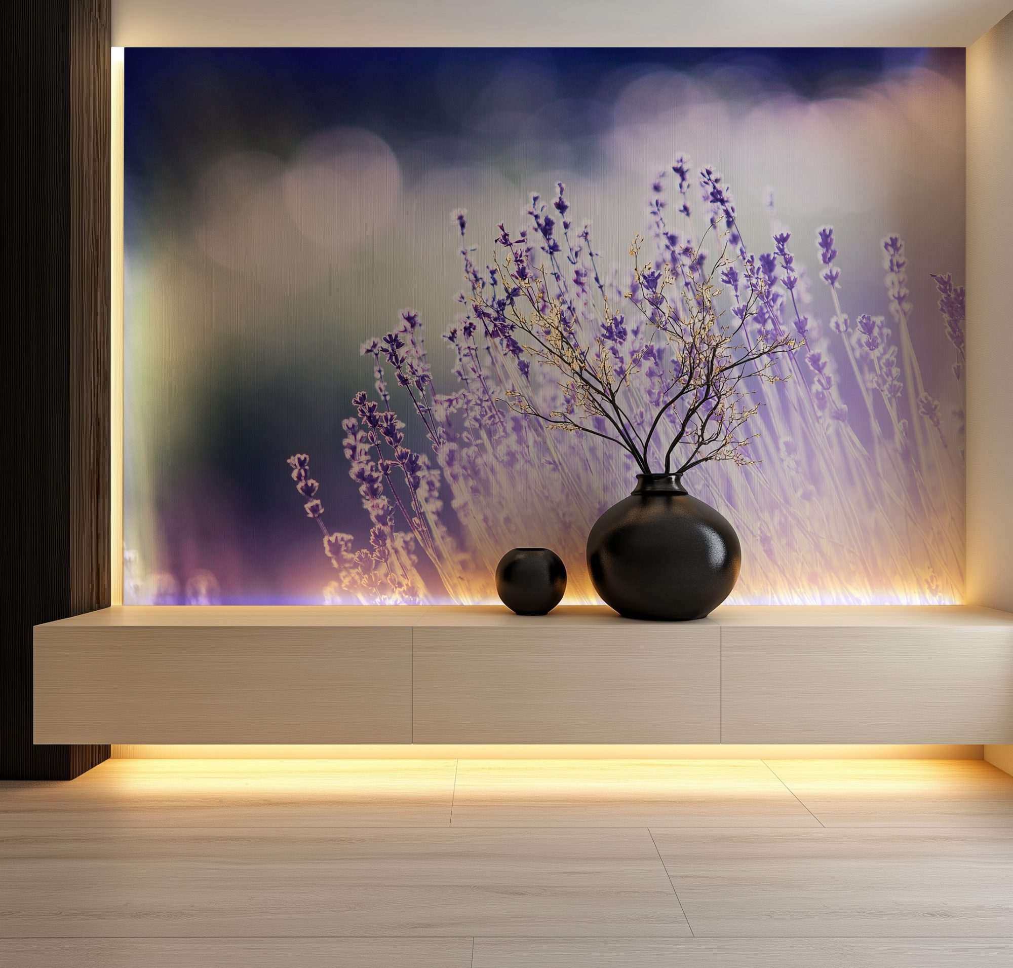 Lavendel Bloemen Close-up in Zacht Licht