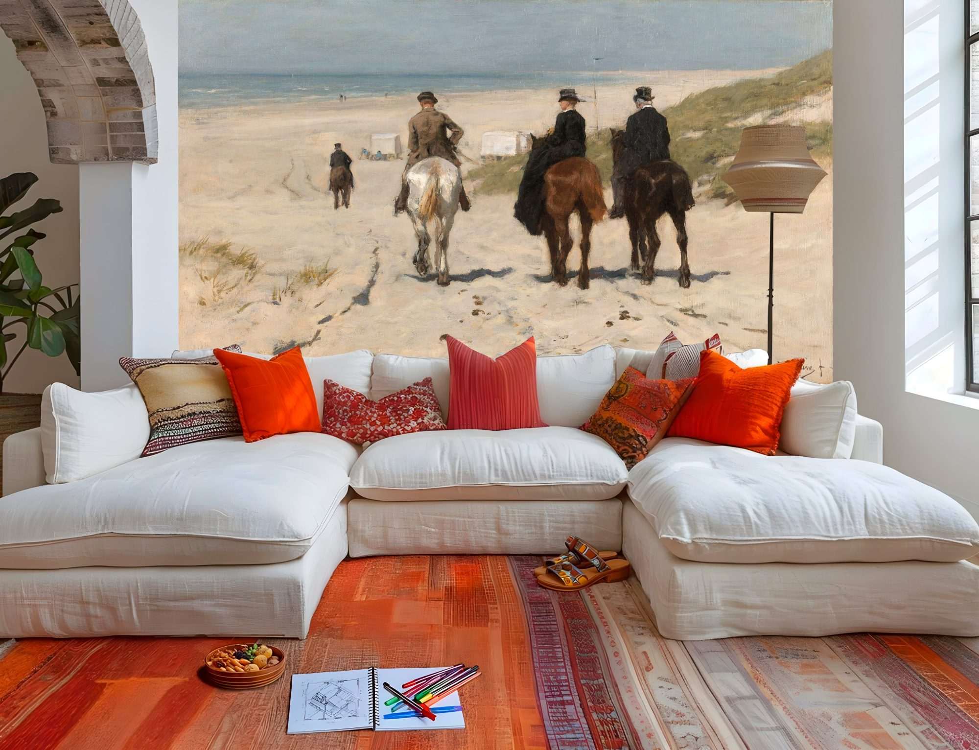 Mauve - Morgenrit langs het strand