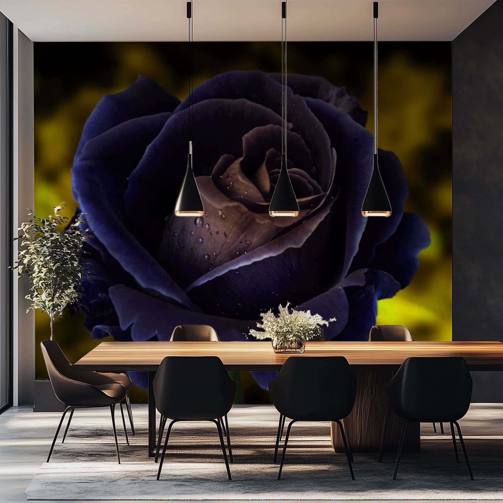 Mystieke Indigo Blauwe Roos Macro