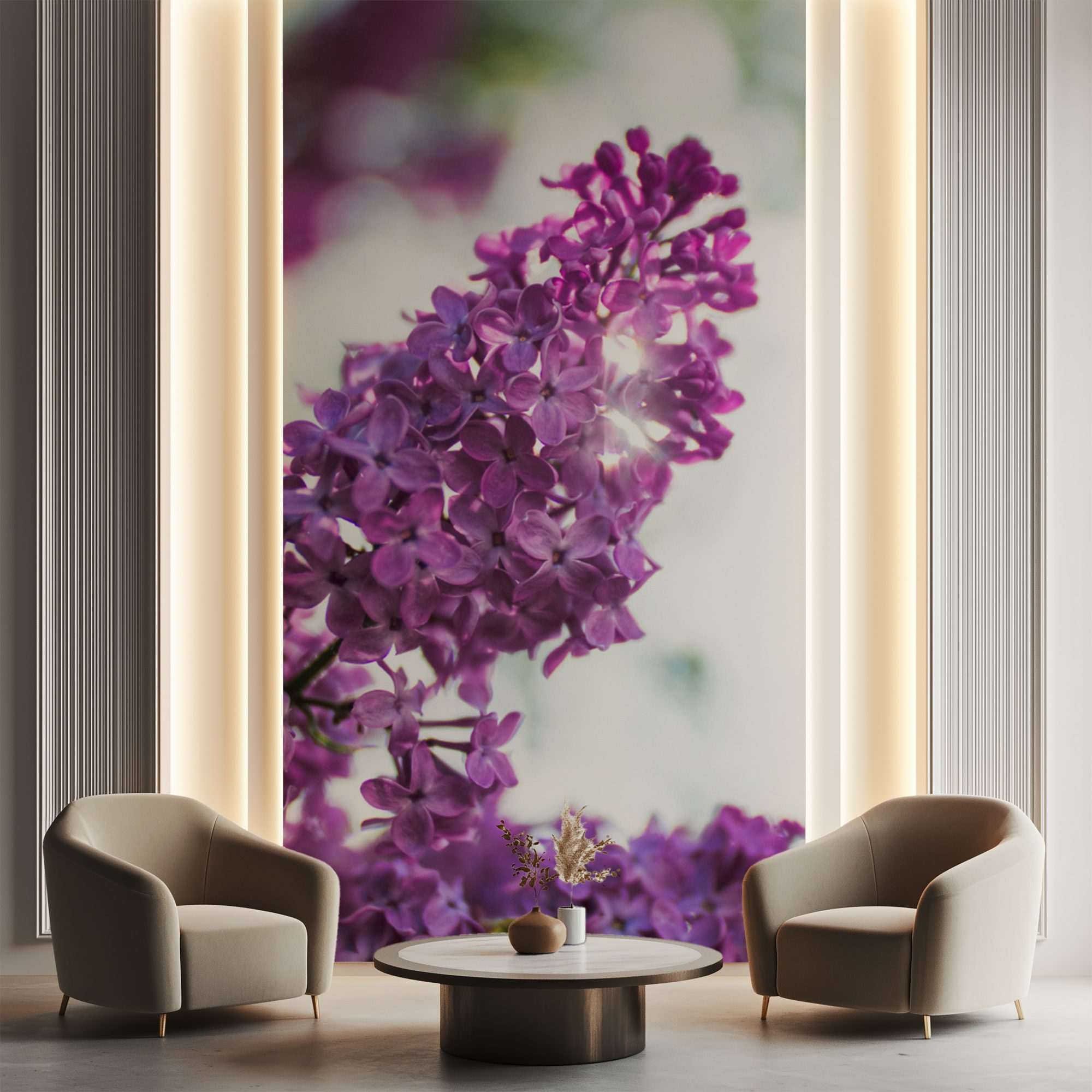 Paarse Hortensia Bloemtros