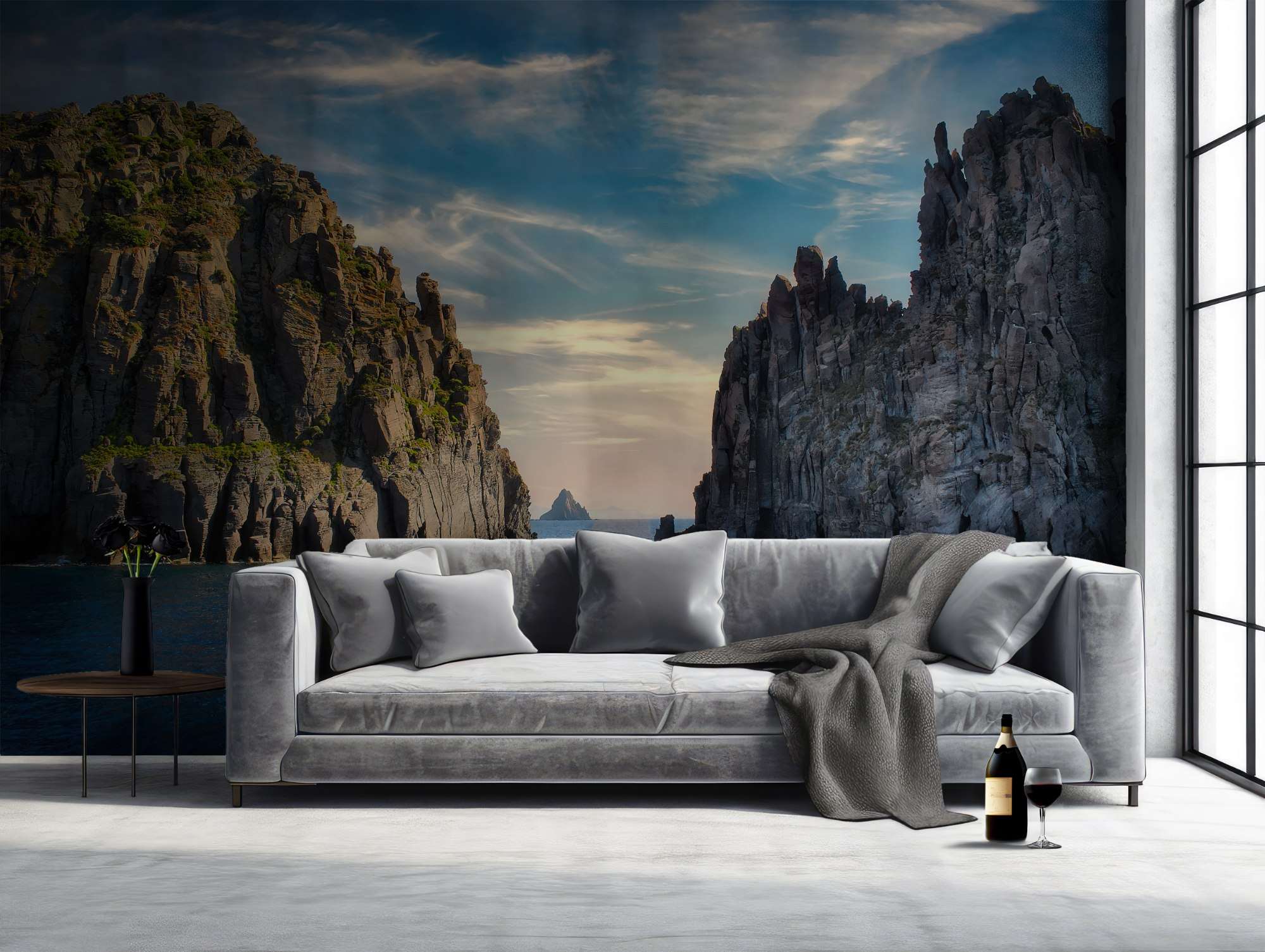 Rotsformaties in Blauwe Zee