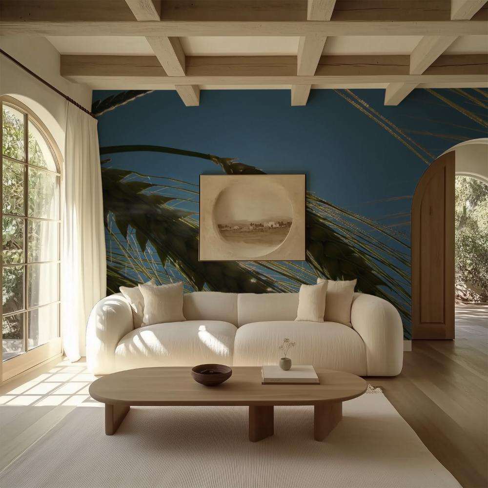 Tarweaar in Tegenlicht met Blauwe Lucht