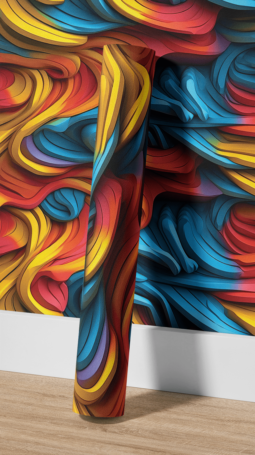 Vloeiend Abstract Kleurenpatroon