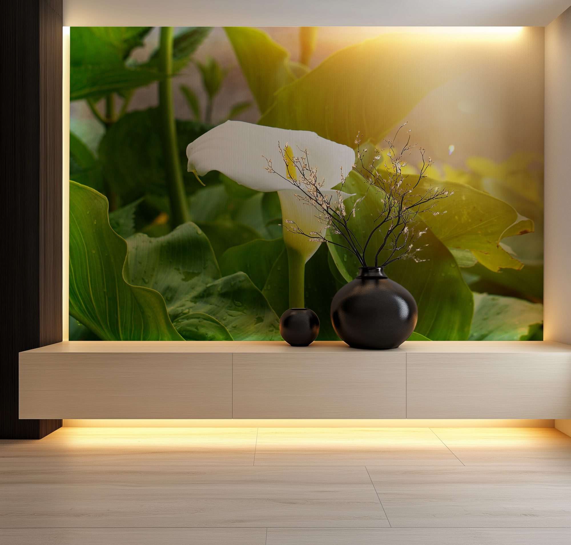 Witte Calla Lelie in Zonlicht