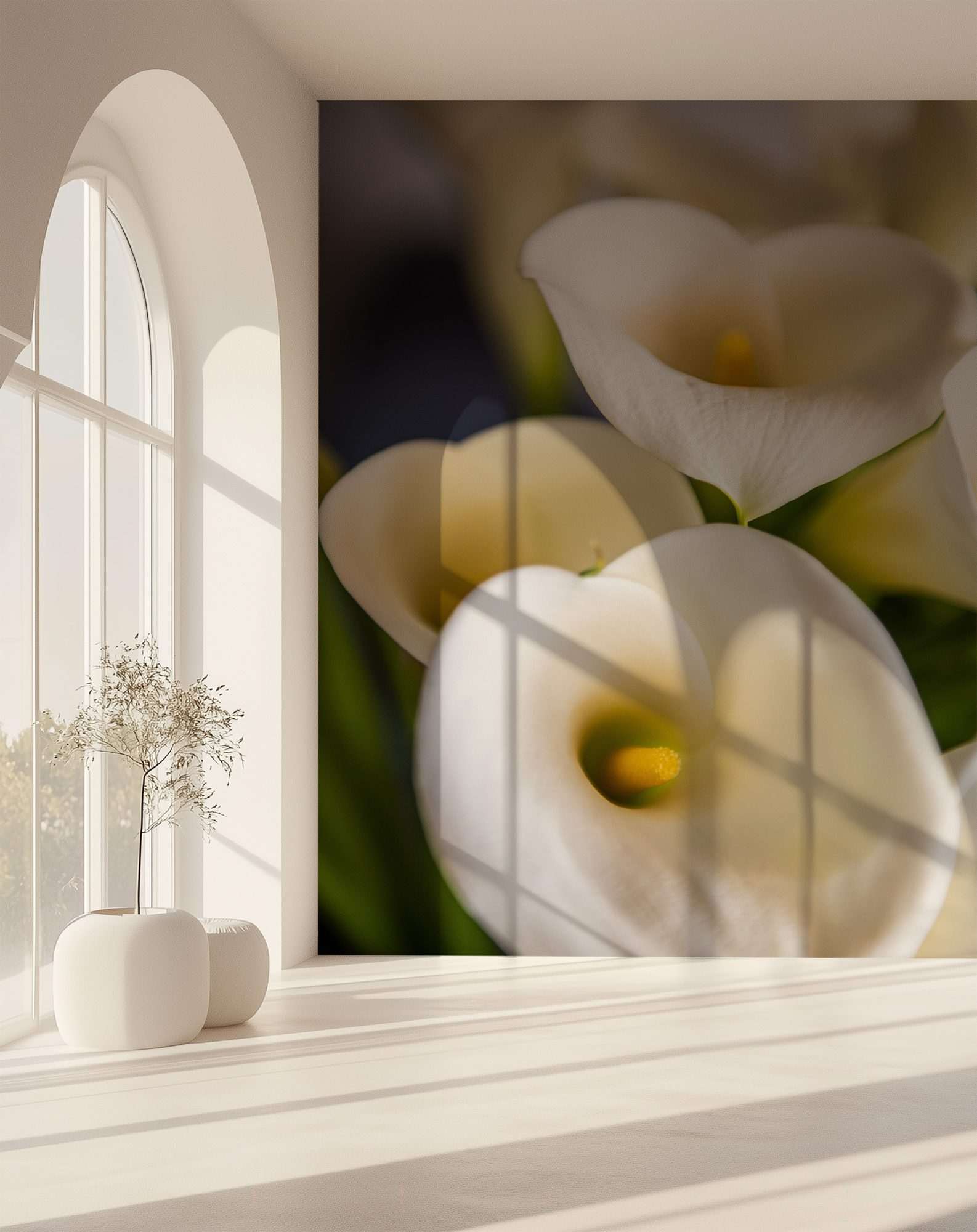 Witte Calla Lelies Close-up