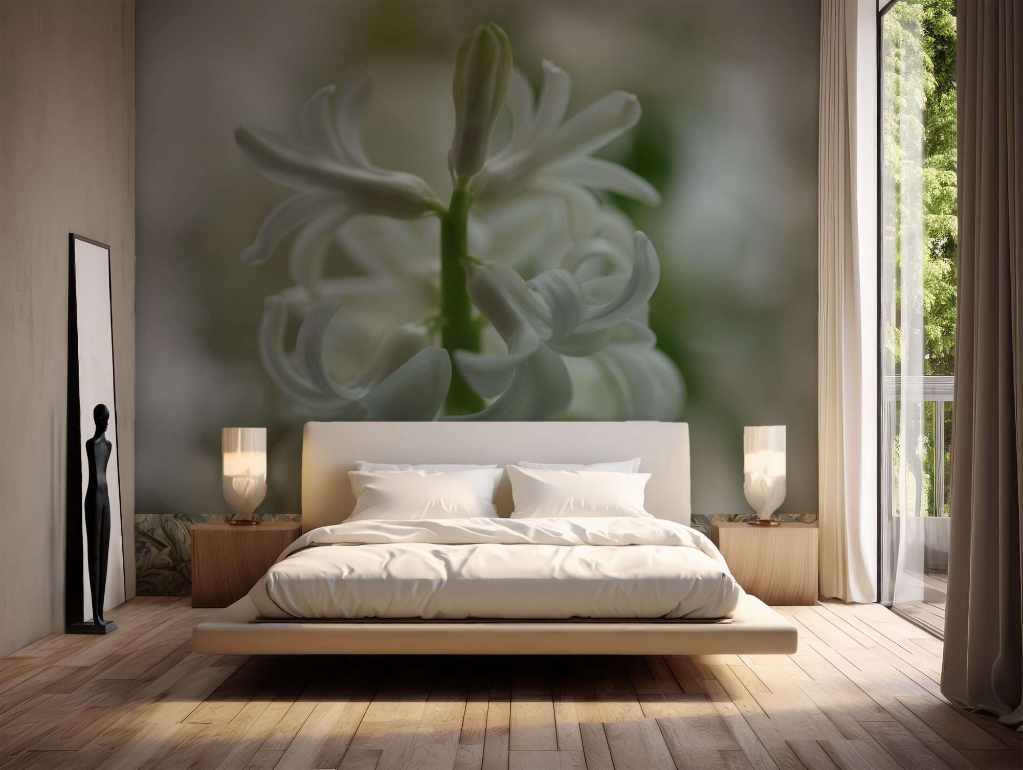 Witte Hyacint Close-up