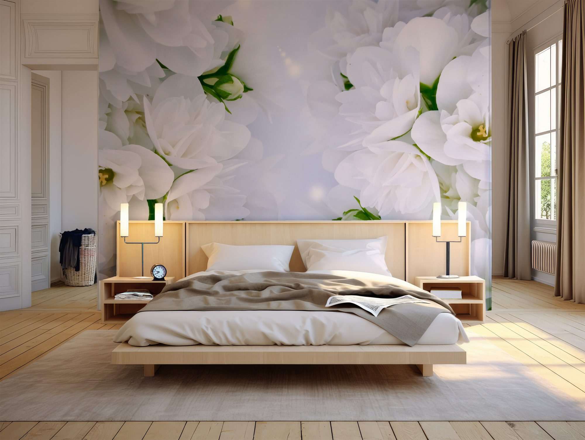 Witte Jasmijnbloemen Close-up