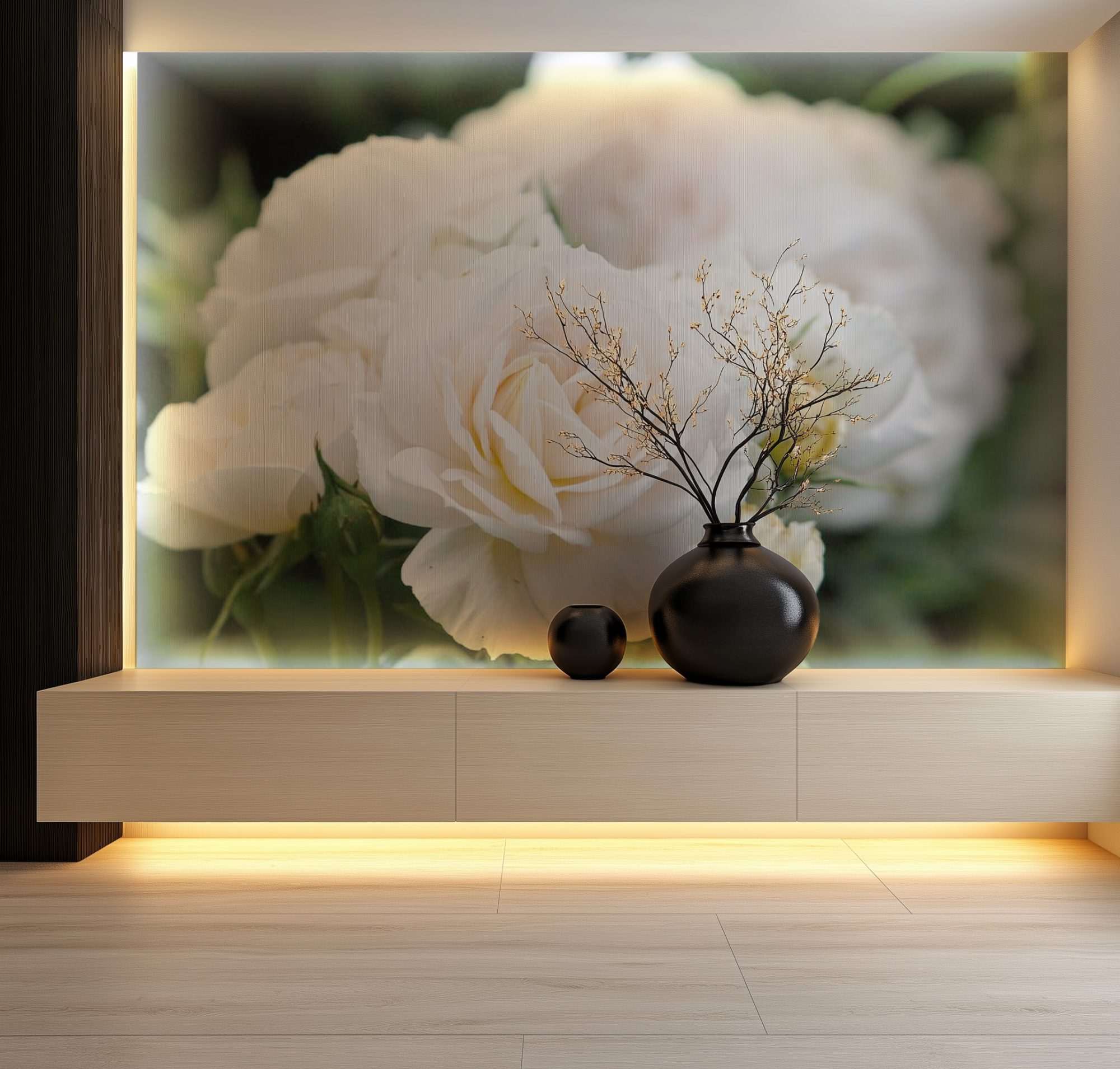 Witte Rozen Close-up