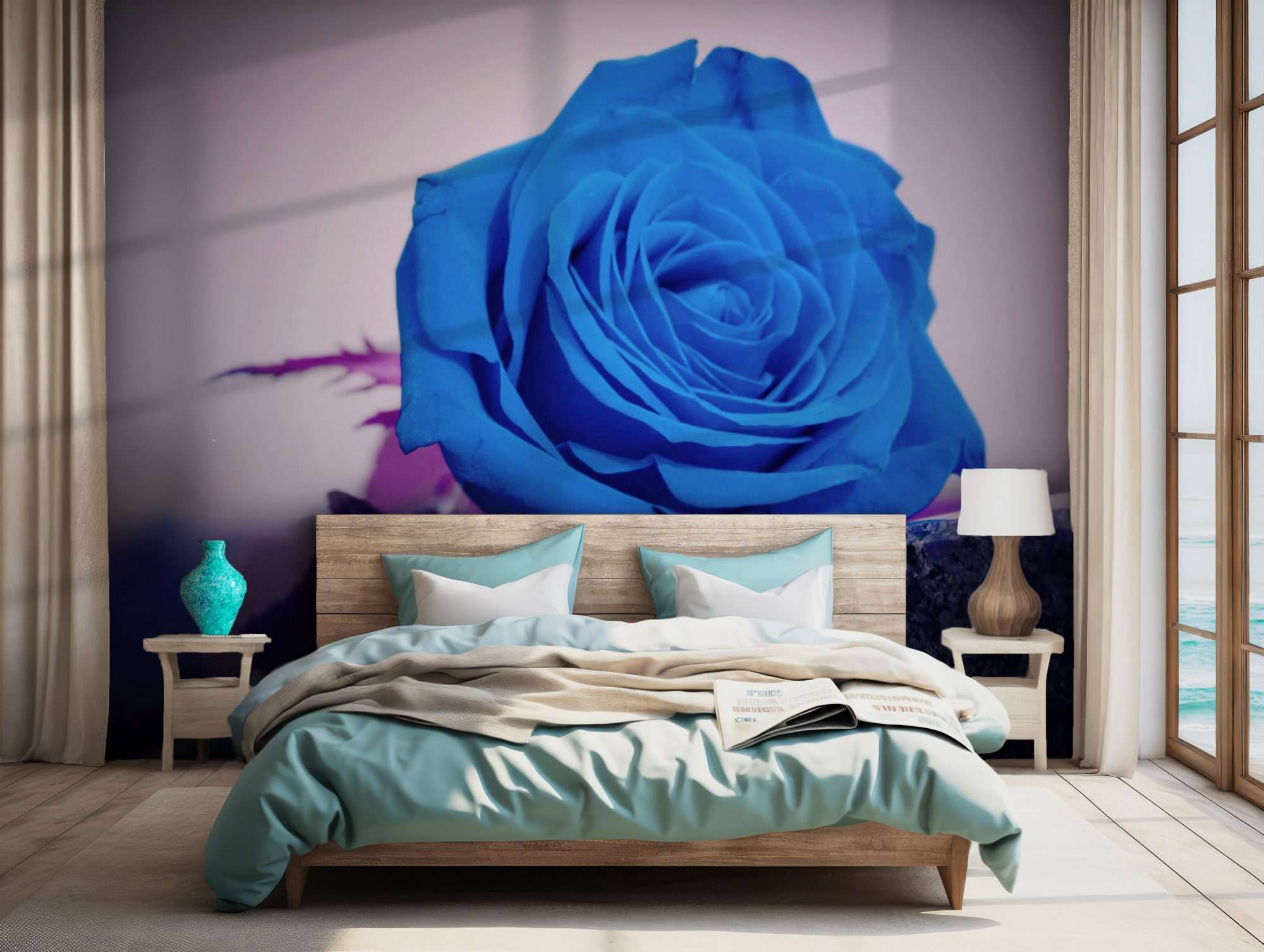 Blauwe Roos in Ochtendlicht