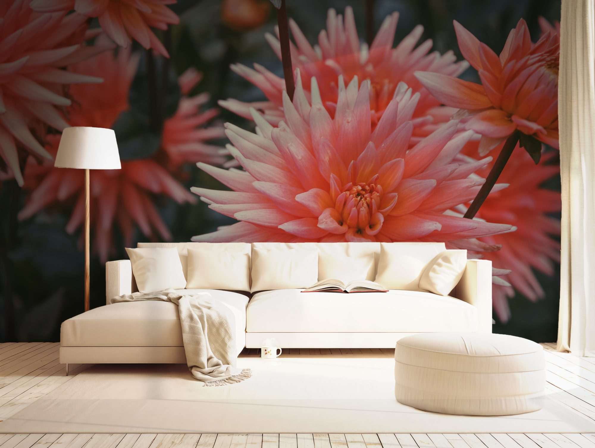 Zachte Perzik Dahlia Bloemen