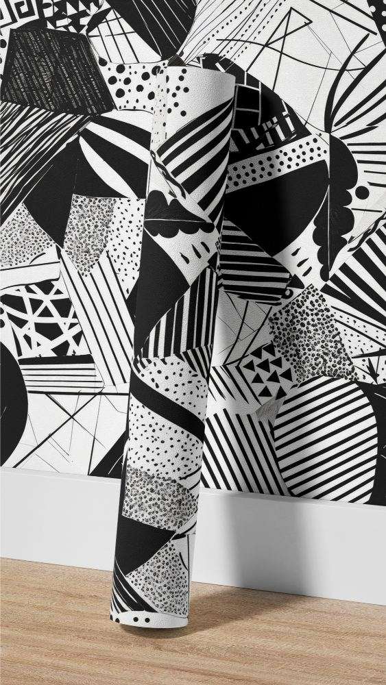 Zwart Wit Abstracte Geometrie