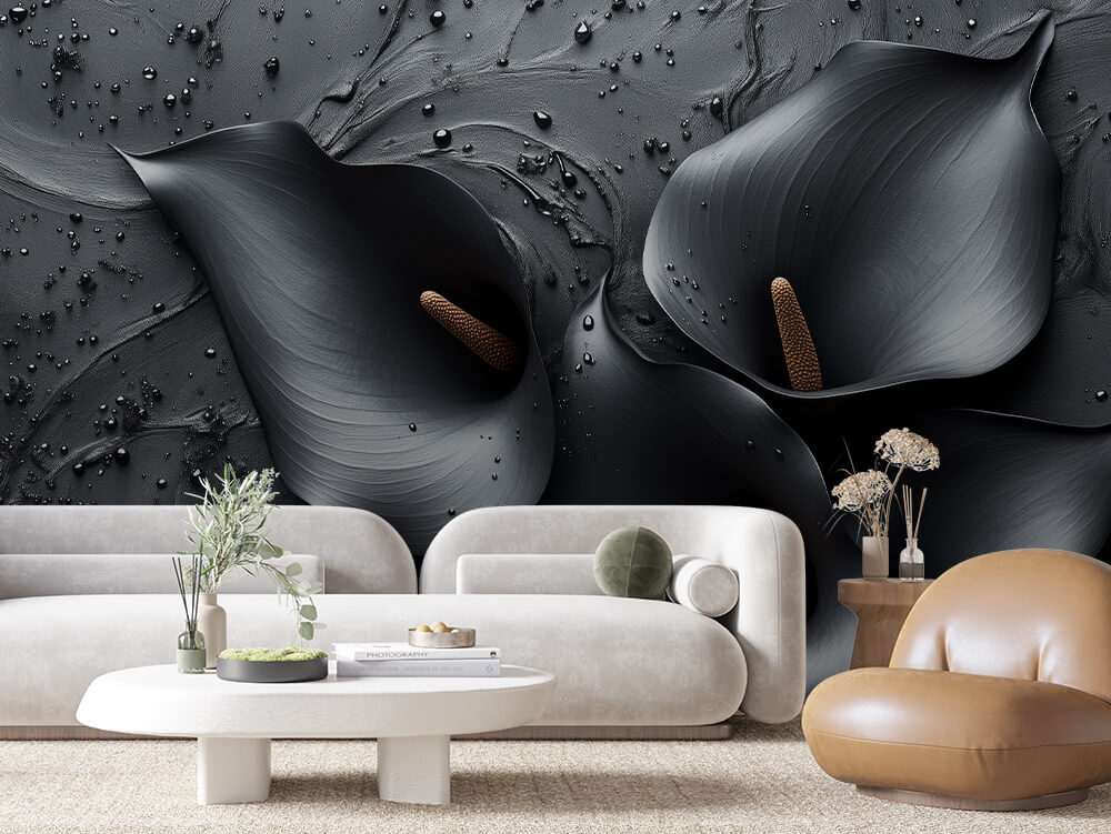 Zwarte Calla Lelies Donker Botanisch