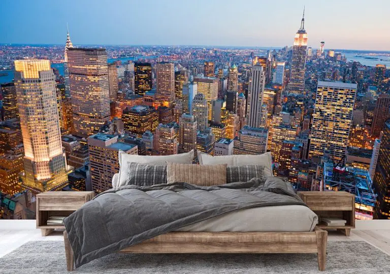 New York Skyline Overdag Luchtzicht
